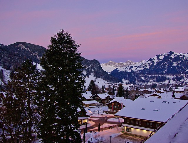 Dawn in Gstaad