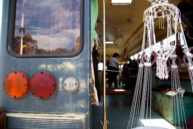 Bus storefront (at Treasure Island Flea)