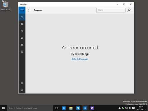 Windows 10 Pro Insider Preview, Build 10130 #21