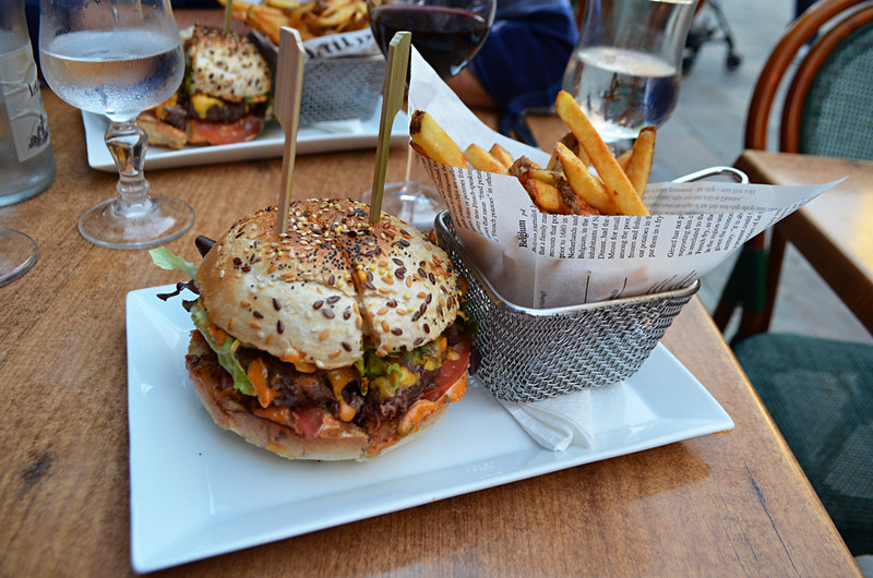 Burger and chips, St Florent, Corsica