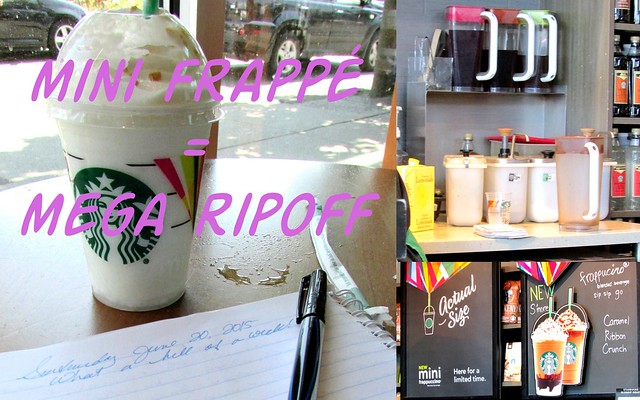 Starbucks Mini Frappé is Mega Ripoff!
