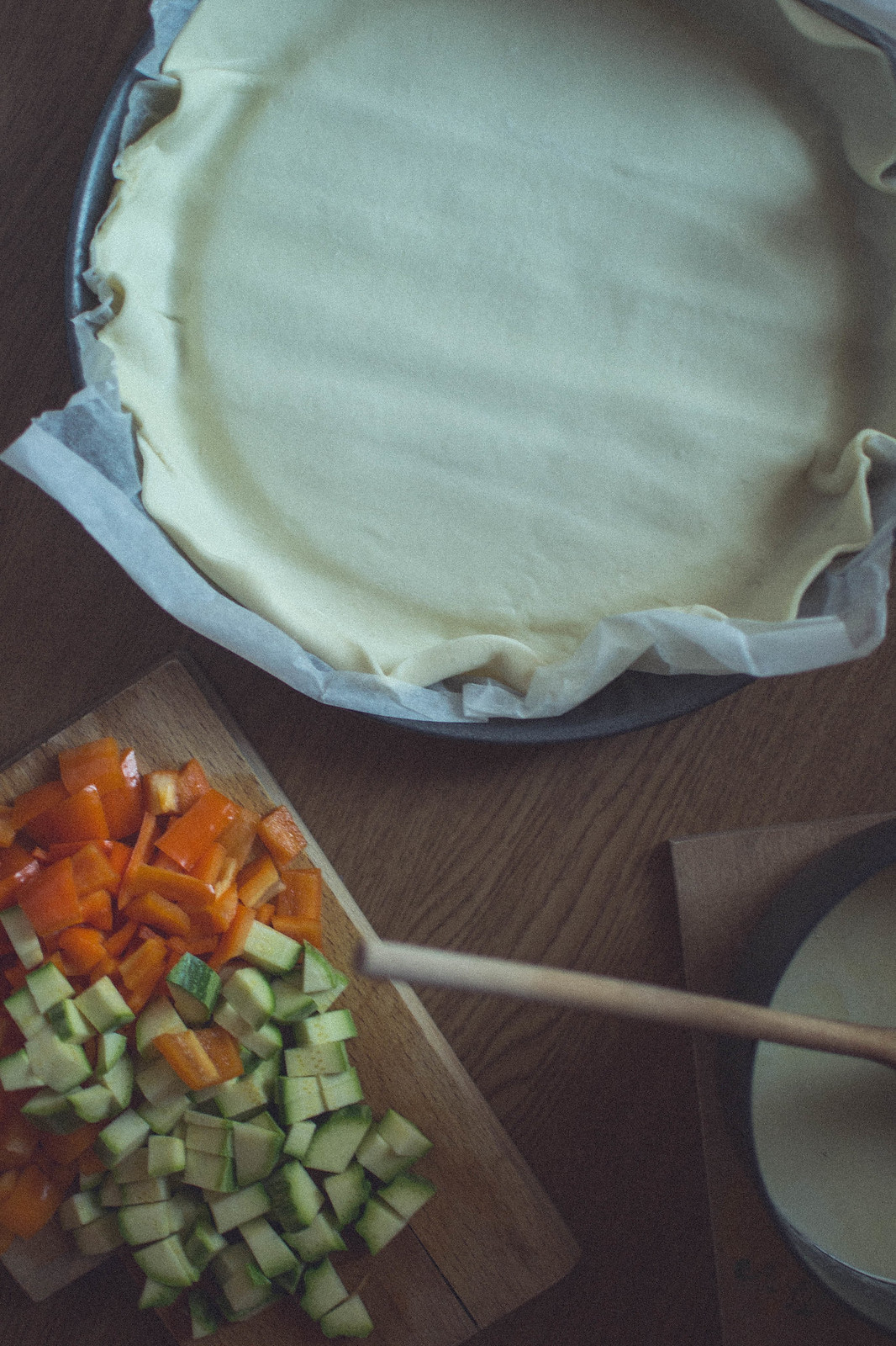 Cheese + Vegetables Tart Recipe