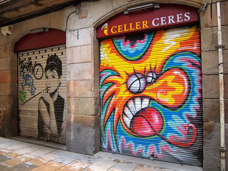 Street art in El Born, Barcelona