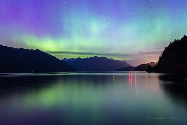 Vancouver Northern Lights at Porteau Cove