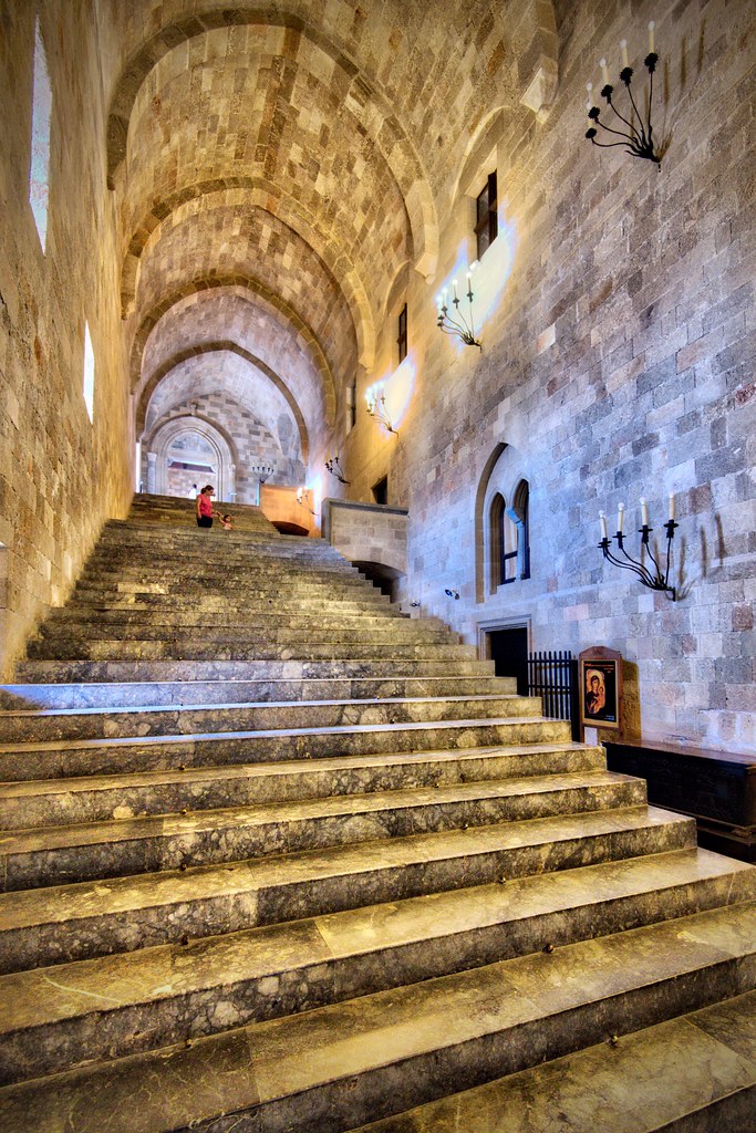 Stairs at Palace of the Grand Master of the Knights of Rhodes