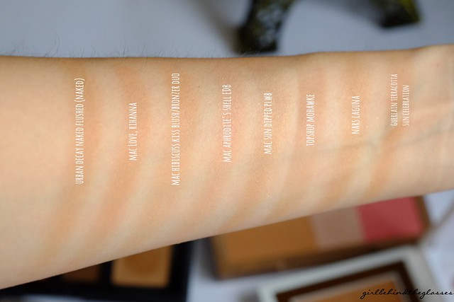 Bronzer Collection swatches