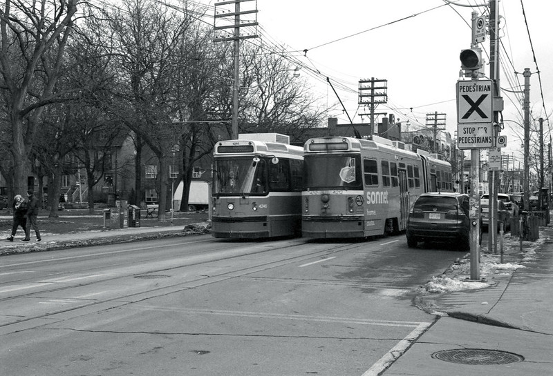 Passing 501 Streetcars in Leslieville