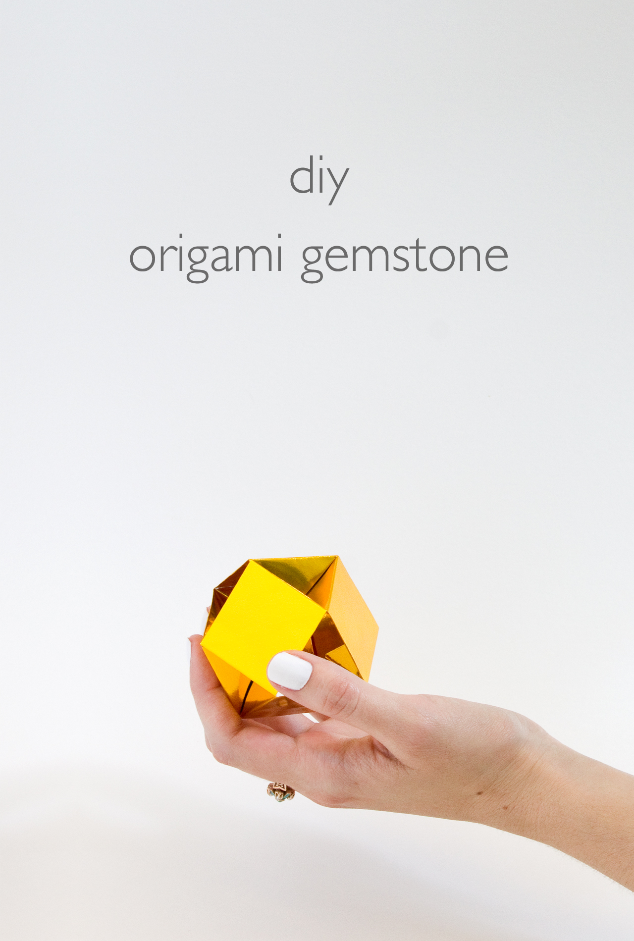 DIY Origami Gemstone | click through for the tutorial!