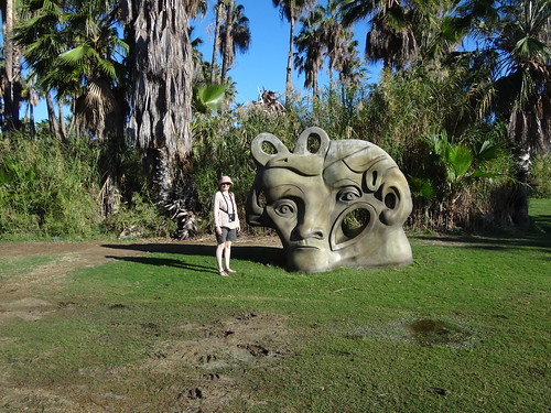 Alison at sculpture garden