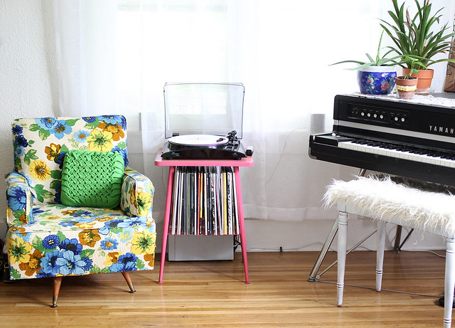 Record Table Makeover