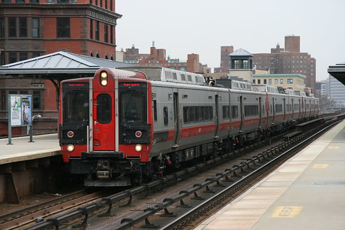 Metro-North Railroad M8 series in 125th Street station, New York, New York, US /Jan 31, 2017