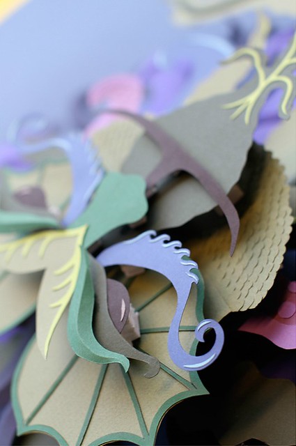 Nøkken Paper Sculpture by Katrine Hesselberg - Detail