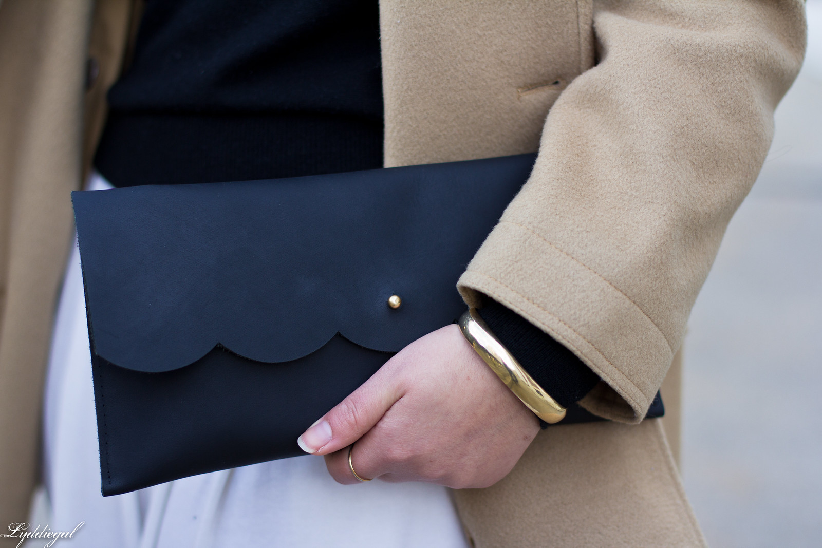 white culottes, black sweater, camel coat, leopard heels, matine clutch-11.jpg