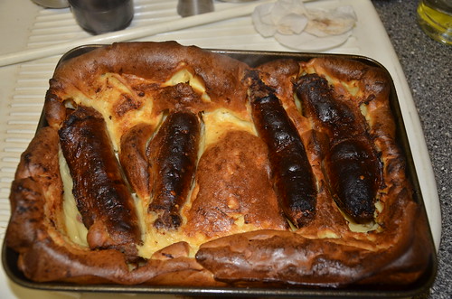toad in the hole with pigeon sausages Jan 17