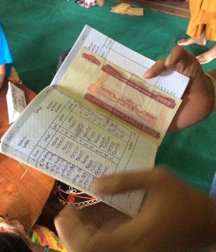 A savings and loan booklet helps members keep track of their transactions. Photo Credit - K V Soon
