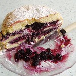 Blackberry &; clotted cream shortcake