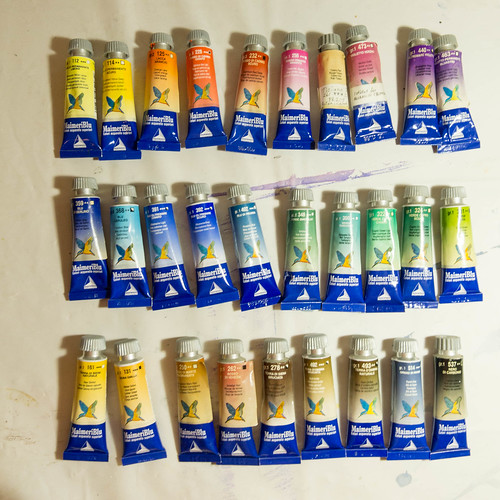 watercolour paint selection from MaimeriBlu