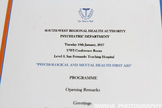 Mental Health Department - Psychological and Mental Health First Aid 2017-01-10