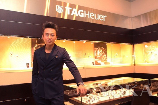 Deng Chao visit Tag Heuer yintai Center in Hefei store