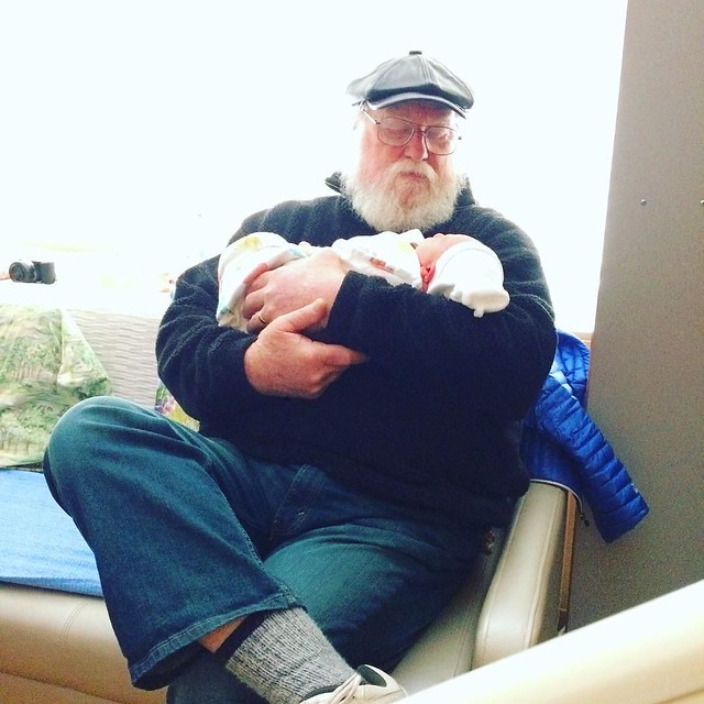 Pops with his very first grandchild.
