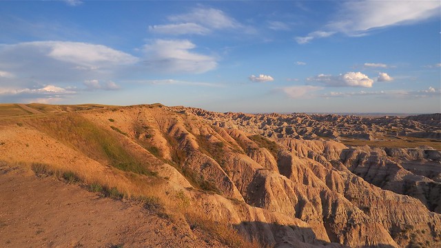 Landscape in The Badlands National Park in South Dakota 20