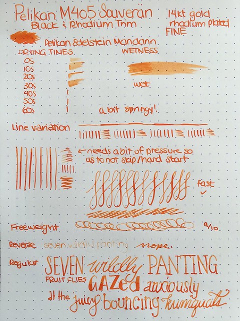 Review Pelikan Souveran M405 Fountain Pen - Fine @PenChalet 15