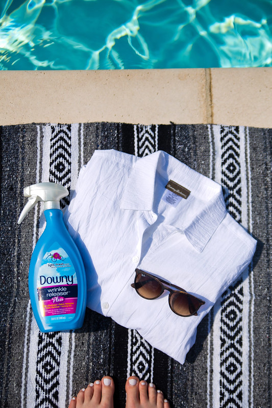Downy Wrinkle Releaser with White Shirt