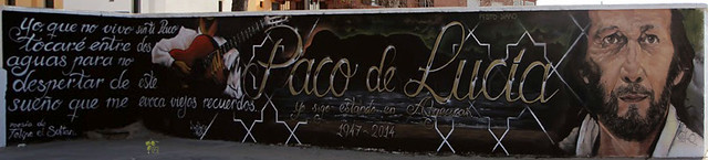 Graffiti dedicado a Paco de Lucía