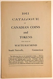 Raymond 1911 Catalogue of Canadian Coins and Tokens