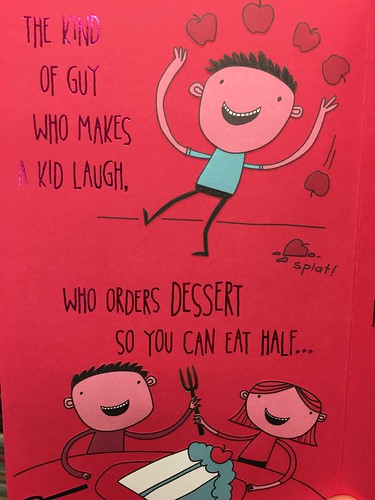 valentines card for husband,  orders dessert