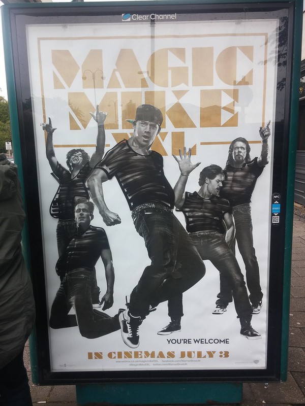 Magic Mike bus stop advert censored