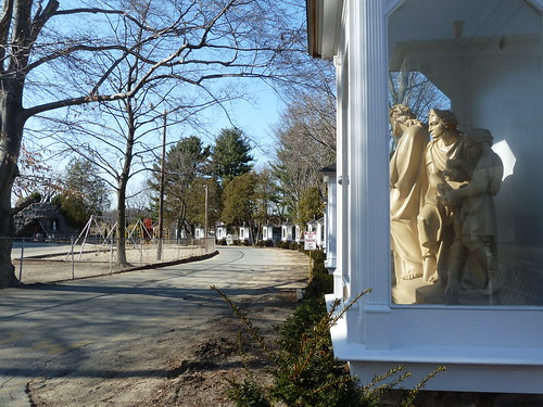Stations of the Cross on grounds of Franco American School