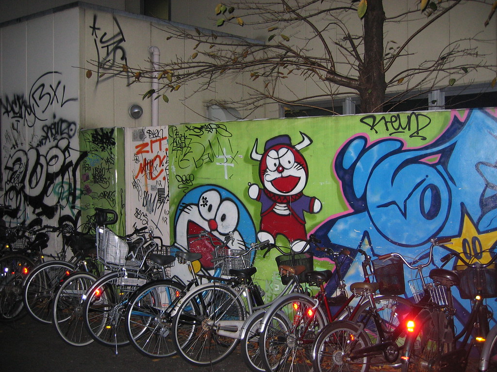 Gambar Tulisan Grafiti Doraemon
