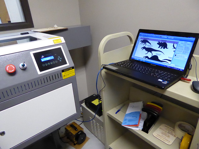 laser printing - makerspace - Castlewood Library
