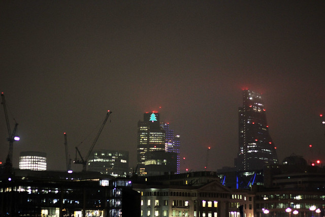 Foggy London evening