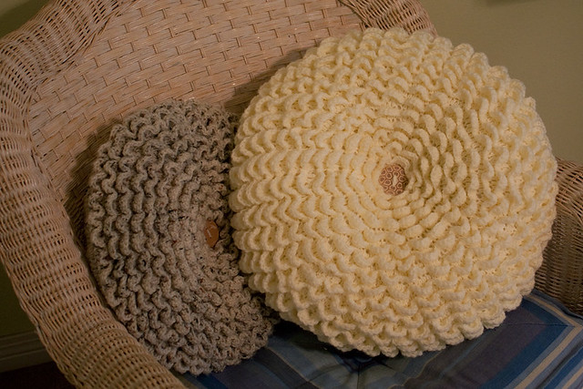Crocheted "Petals" Pillow