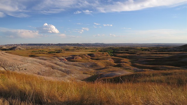 Landscape in The Badlands National Park in South Dakota 07
