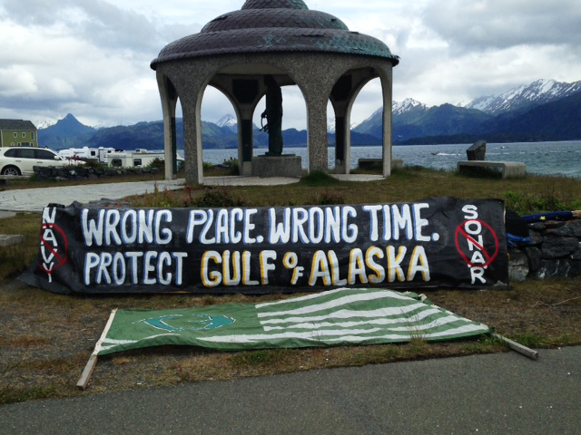 Photo of Homer, Alaska protest against Navy