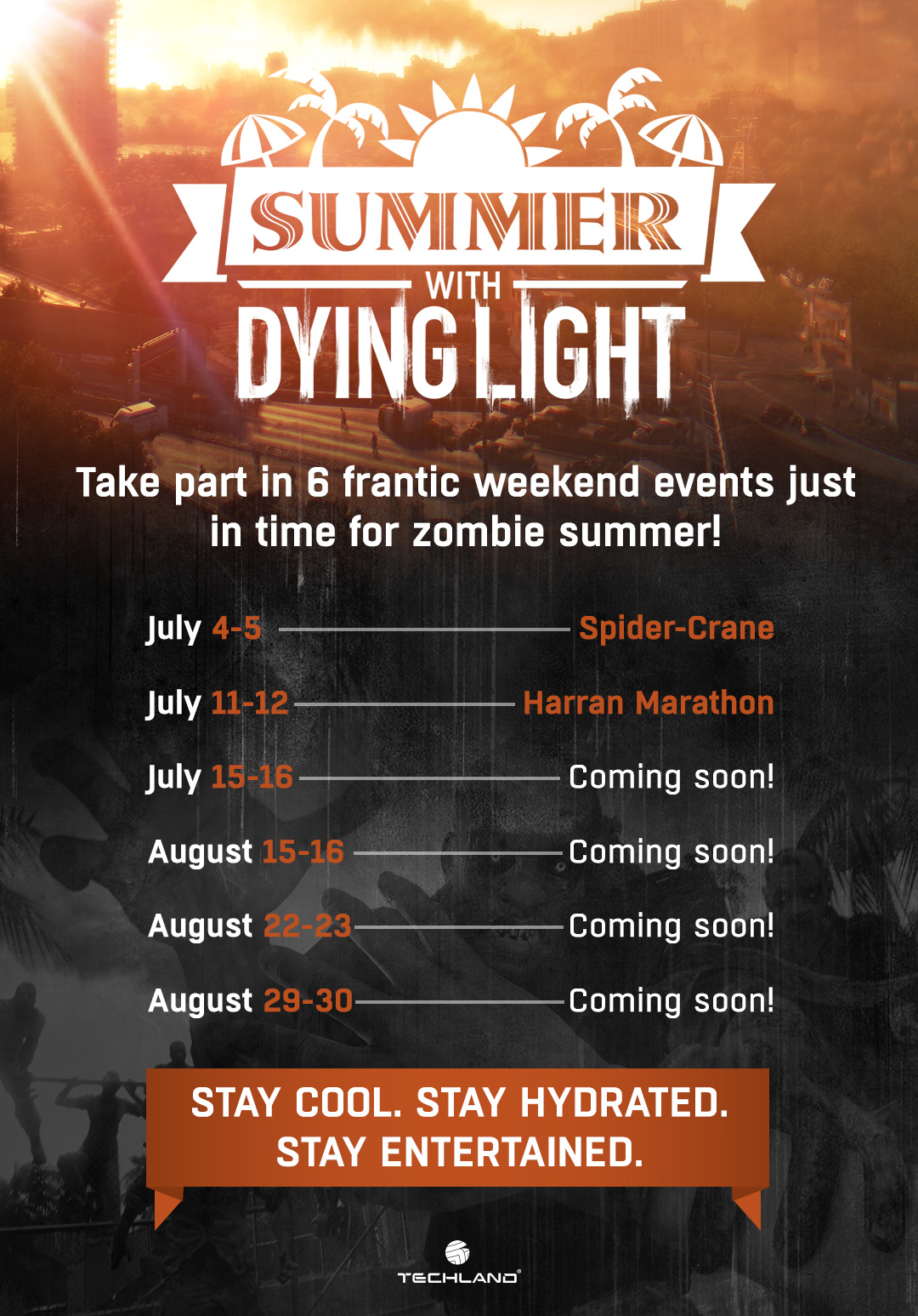 summer with dying light