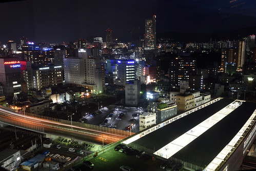 広島駅を望む夜景