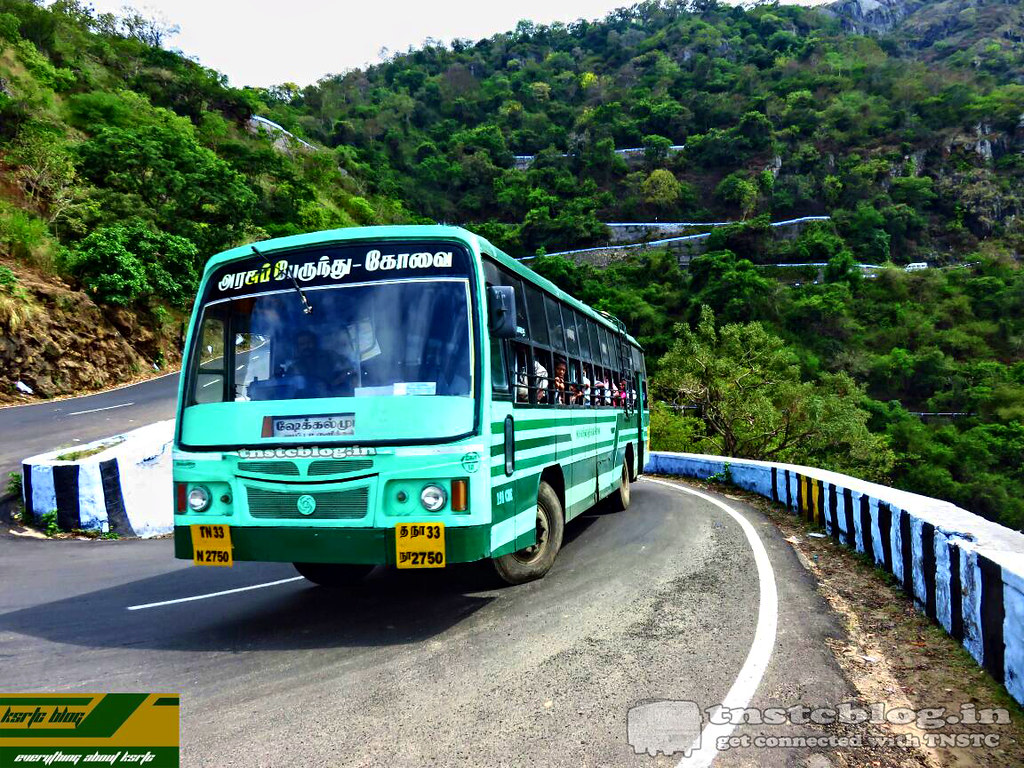 TN-33N-2750 of Valparai Depot Route Pollachi - Shakkelmudi