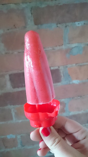 Rhubarb & Strawberry Ice Pop