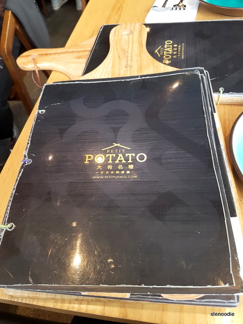 Petit Potato Menu cover