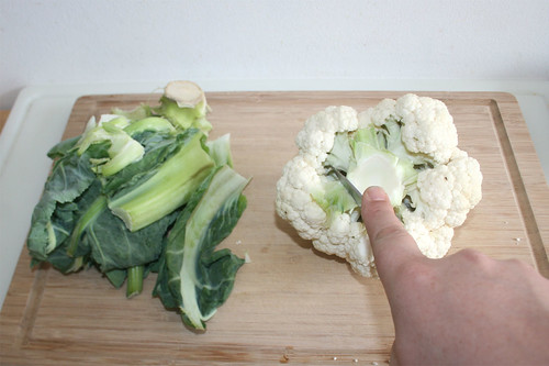 14 - Blumenkohl putzen / Clean cauliflower