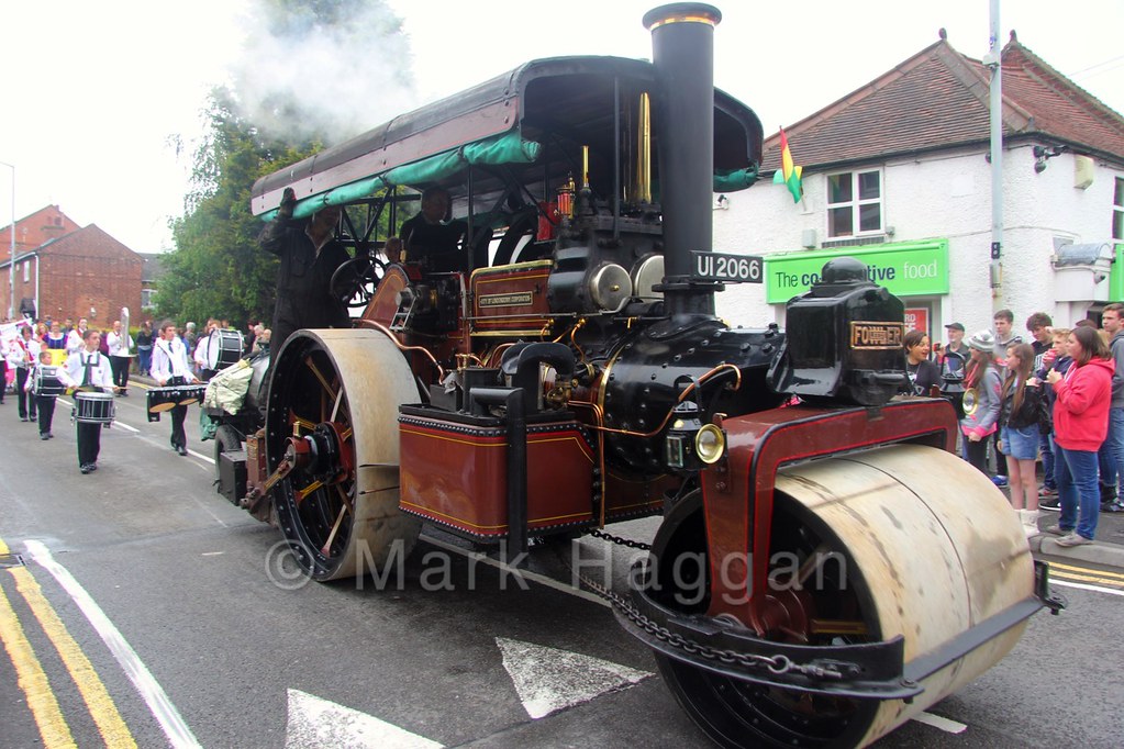 A steam roller at the Heart of the Forest Festival
