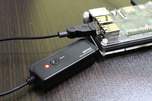 Raspberry Pi 2 with sound card
