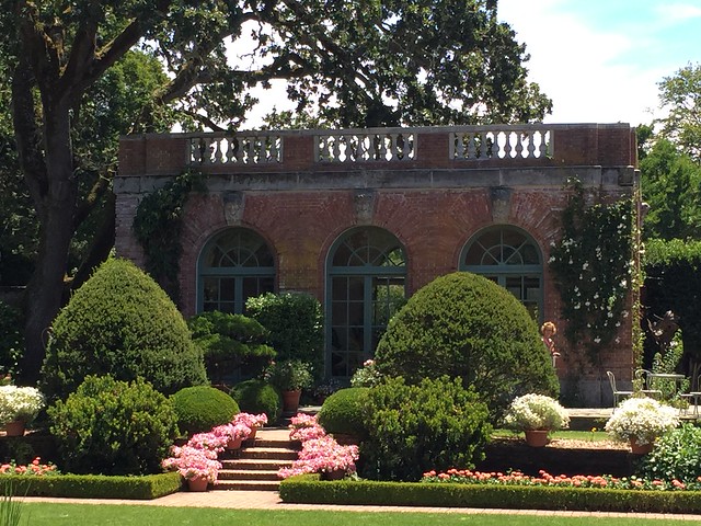 filoli, brick building, covered lanai