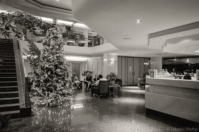 Christmas tree at the lobby