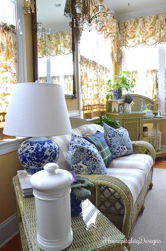 Blue and White-Sunroom-Housepitality Designs