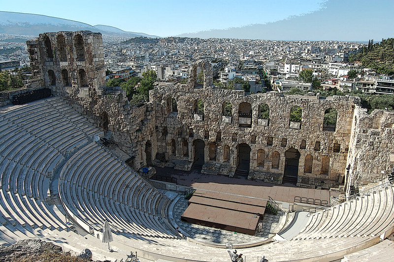 teatro grego x teatro romano